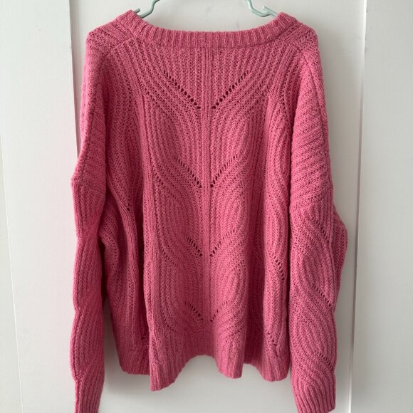 Madewell | Pink Charley Pullover Sweater | 3X - Picture 3 of 6